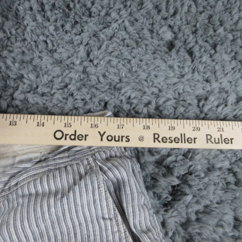 Tommy Bahama Shorts Mens 35 Blue Striped Linen Chino 34x9*